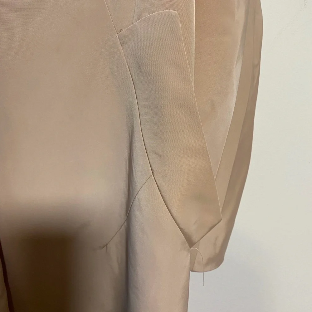 LYNN Kenneth Lynn Beige Lightweight Trench Coat – Size 2 (Bust 85cm) - Picture 3 of 14
